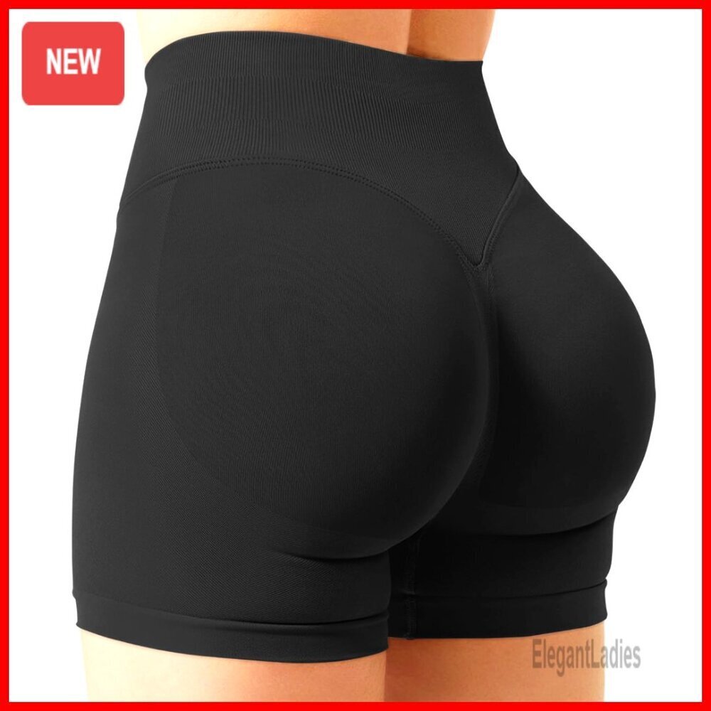 4.5 Inch Scrunch Butt Lifting Tummy Control Seamless Gym Shorts
